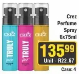 J&E Cash and Carry Crez Perfume Spray Assorted offer