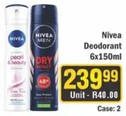 J&E Cash and Carry Nivea Deodorant offer