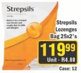 J&E Cash and Carry Strepsils Lozenges Bag offer