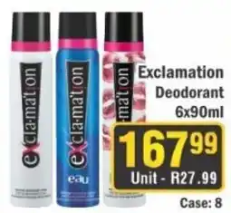 J&E Cash and Carry Exclamation Deodorant offer