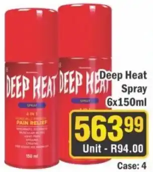 J&E Cash and Carry Deep Heat Spray offer