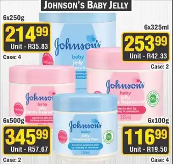 J&E Cash and Carry Johnson's Baby Jelly offer