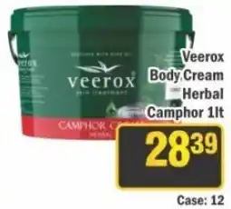 J&E Cash and Carry Veerrox Body Cream Herbal Camphor offer