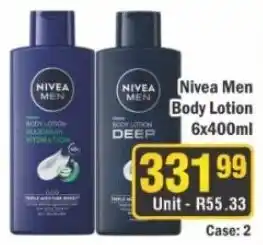 J&E Cash and Carry Nivea Men Body Lotion offer