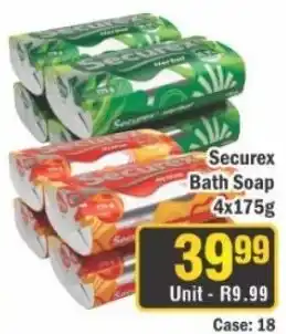 J&E Cash and Carry Securex Bath Soap offer