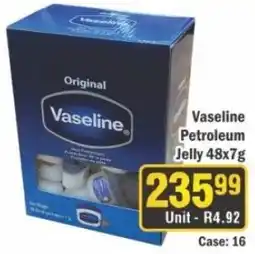 J&E Cash and Carry Vaseline Petroleum Jelly offer