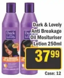 J&E Cash and Carry Dark & Lovely Anti Breakage Oil Moisturiser Lotion offer