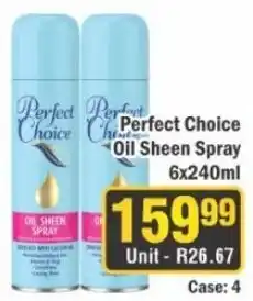 J&E Cash and Carry Perfect Choice Oil Sheen Spray offer