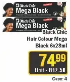 J&E Cash and Carry Black Chic Hair Colour Mega Black offer