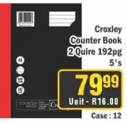 J&E Cash and Carry Croxley Counter Book offer