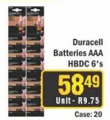 J&E Cash and Carry Duracell Batteries AAA HBDC 6's offer