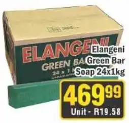 J&E Cash and Carry Elangeni Green Bar Soap offer