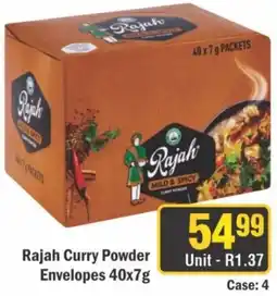 J&E Cash and Carry Rajah Curry Powder Envelopes offer