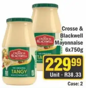 J&E Cash and Carry Crosse & Blackwell Mayonnaise offer