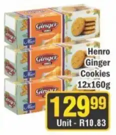 J&E Cash and Carry Henro Ginger Cookies offer