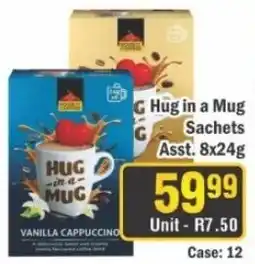 J&E Cash and Carry Hug in a Mug Sachets Assorted offer