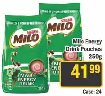 J&E Cash and Carry Milo Energy Drink Pouches offer