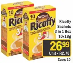 J&E Cash and Carry Ricoffy Sachets offer