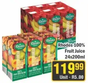 J&E Cash and Carry Rhodes 100% Fruit Juice offer