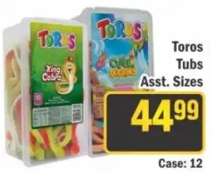 J&E Cash and Carry Toros Tubs Assorted offer