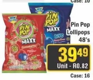 J&E Cash and Carry Pin Pop Lollipops offer