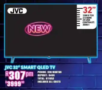 Best Home And Electric JVC 32" Smart QLED TV offer