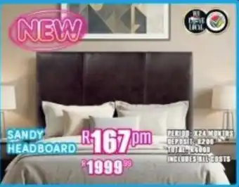 Best Home And Electric SANDY HEADBOARD offer