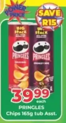M.A Powertrade PRINGLES Chips 165g tub Assorted offer