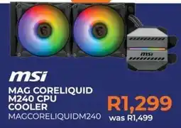 Kloppers msi MAG CORELIQUID M240 CPU COOLER offer