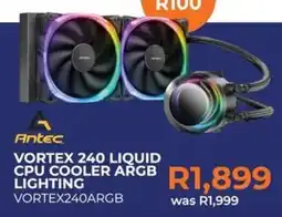 Kloppers Antec VORTEX 240 LIQUID CPU COOLER ARGB LIGHTING offer