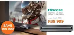 Kloppers Hisense PX3PRO - 100 INCH LASER TV 4K SMART offer