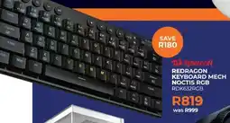 Kloppers Redragon Keyboard Mech Noctis RGB offer