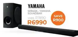 Kloppers Yamaha SRB40A Soundbar offer