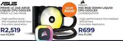 Kloppers CORSAIR H55 RGB 120MM LIQUID CPU COOLER offer