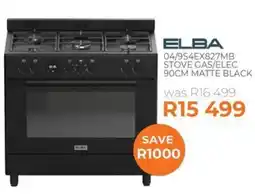Kloppers ELBA STOVE GAS/ELEC offer