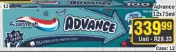 J&E Cash and Carry Aquafresh Kids Toothpaste Advance offer