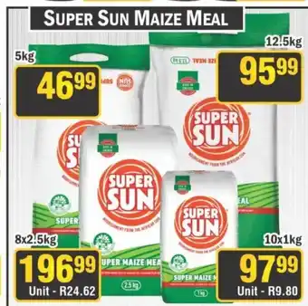 J&E Cash and Carry Super sun maize meal offer