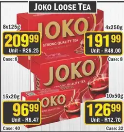 J&E Cash and Carry Joko Loose Tea offer