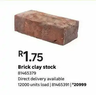 Bricks clay stock