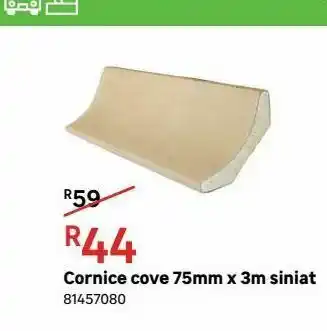 Leroy Merlin Cornice cove 75mm x 3m siniat offer