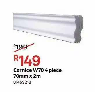 Leroy Merlin Cornice w70 4 piece 70mm x 2m offer