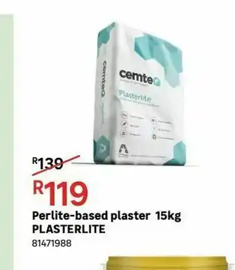Leroy Merlin Perlite-based plasters 15kg plasterlite offer