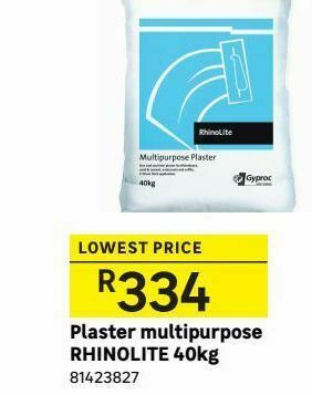 Plaster multipurpose rhinolite 40kg