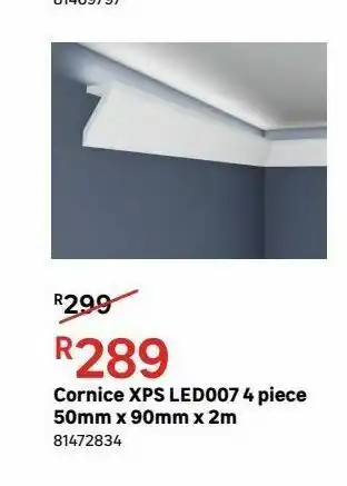 Cornice xps led007 4 piece 50mm x 90mmx 2m