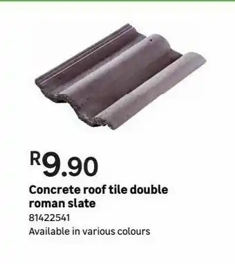 Leroy Merlin Concrete roof tile double roman slate offer