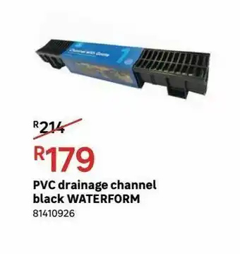 Leroy Merlin Pvc drainage channel black waterform offer