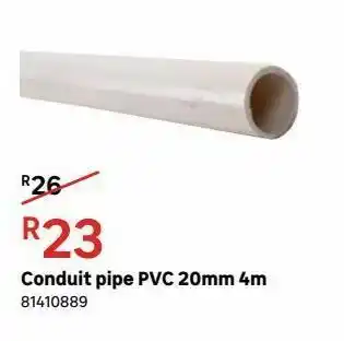 Conduit pipes pvc 20mm 4m