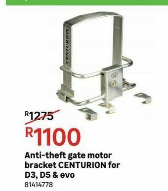 Leroy Merlin Anti-theft gate motor bracket centurion for d3.d5 & evo offer