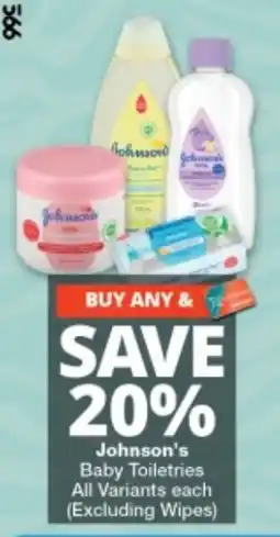 Checkers Johnson's Baby Toiletries offer