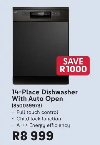 14-Place Dishwasher With Auto Open